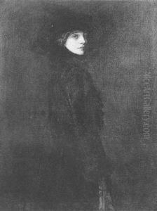 A Lady In Black Velvet by John Lavery