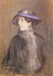 Portrait Of Miss Nora Maclean by John Lavery