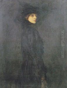A Lady In Black Velvet by John Lavery