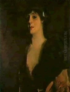 Portrait Of Mrs. Patrick Campbell by John Lavery