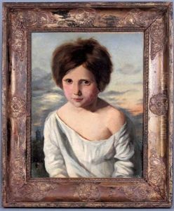 Portrait D'enfant Dans Un Paysage