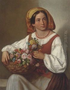 A Ciociara Flower Seller