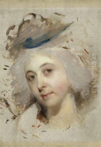 Head Study Of A Lady by Thomas Lawrence