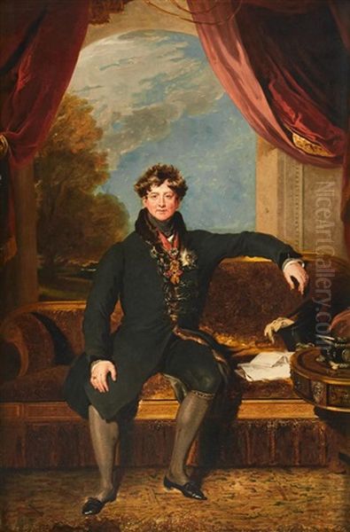 Portrait Of King George Iv Seated In Morning Dress - view 1