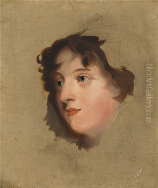 Head Study Of Lady Elizabeth Lowther (d. 1869) - view 1
