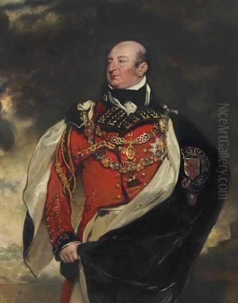 Portrait Of Frederick Augustus, Duke Of York (1763-1827), Three-quarter-length, In Garter Robes - view 1