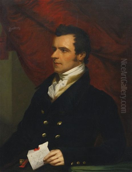 Portrait Of John Kaye, Half-length, Holding A Letter - view 1