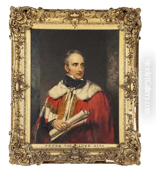 Half-length Portrait Of Peter King, 7th Baron King On Ockham, In Peer's Robes - view 1