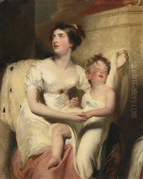 Portrait Of Anne, Countess Of Charlemont And Her Son James - view 1