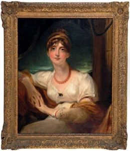 Portrait De Lady Harriet Hamilton (1781-1803) by Thomas Lawrence