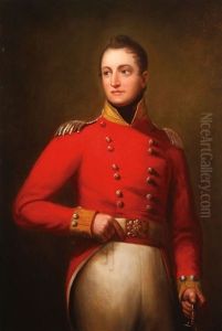 Portrait Of A British Officer Holding Sword by Thomas Lawrence