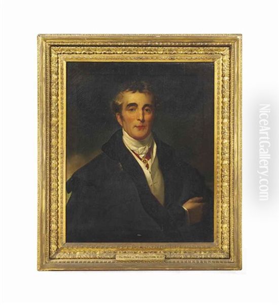 Portrait Of Arthur Wellesley, 1st Duke Of Wellington, K.g., K.b., M.p. (1769-1852), Bust-length, In Civilian Clothes With A Military Cloak... - view 1
