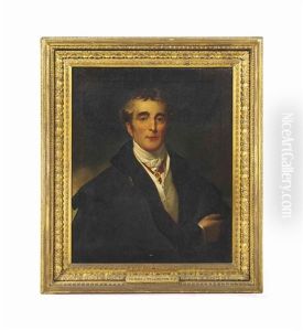 Portrait Of Arthur Wellesley, 1st Duke Of Wellington, K.g., K.b., M.p. (1769-1852), Bust-length, In Civilian Clothes With A Military Cloak... by Thomas Lawrence