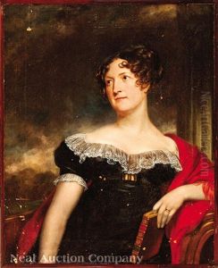 Portrait Of A Lady, Possible Mrs. William Wilson, Nee Miss Carolin Fry (1787-1846) Portrait Of A Lady, Possible Mrs. William Wilson, Nee Miss Carolin Fry (1787-1846)
