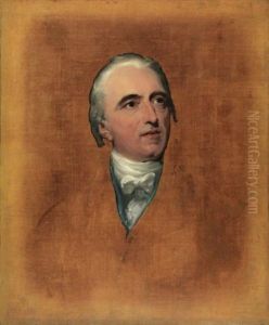 Portrait Of Charles Binny (1747-1822) (preparatory Sketch For Portrait Of Charles Binny With His Two Daughters) by Thomas Lawrence