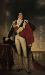 Portrait Of Charles Gardiner, 1st Earl Of Blessington In Coronation Robes, By A Draped Table And Balustrade
