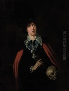 Portrait Of An Actor As Hamlet Holding The Skull Of Yorick by Thomas Lawrence
