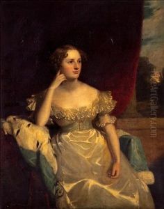 A Portrait Of A Lady, Thought To Be Miss Sinclair Of Belfast
