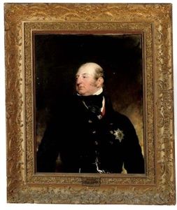 Portrait Of Frederick Augustus, Duke Of York, K.g., G.c.b. In A Black Coat, Wearing The Star Of The Garter by Thomas Lawrence