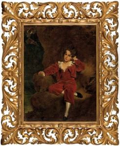 Charles Lambton In Felslandschaft Charles Lambton In Felslandschaft