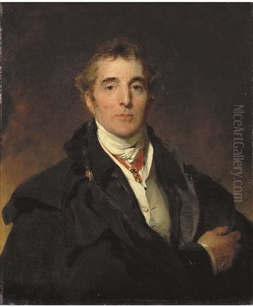 Portrait Of Arthur Wellesley, 1st Duke Of Wellington In Civilian Clothes With A Military Cloak - view 1