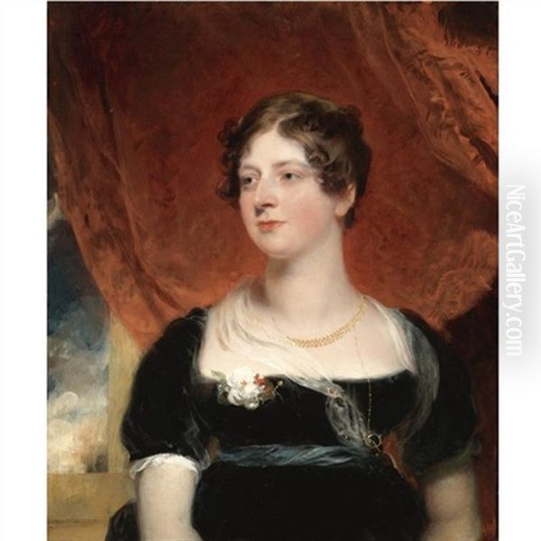 Portrait Of Miss Glover Of Bath - view 1