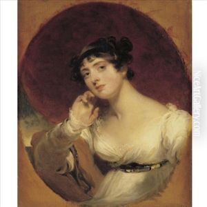 Portrait Of Mrs. George Frederick Stratton, Nee Anne D'ewes by Thomas Lawrence