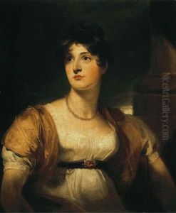 Portrait Of Anne, Lady Lethbridge In A White Dress With A Gold Wrap