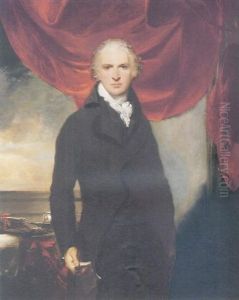 Portrait Of Sir Samuel Shepherd In A Black Coat, Beside A Table, Holding A Document In His Right Hand