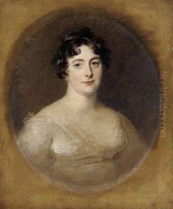Portrait Of Anne, Lady Romilly, In A White Dress by Thomas Lawrence