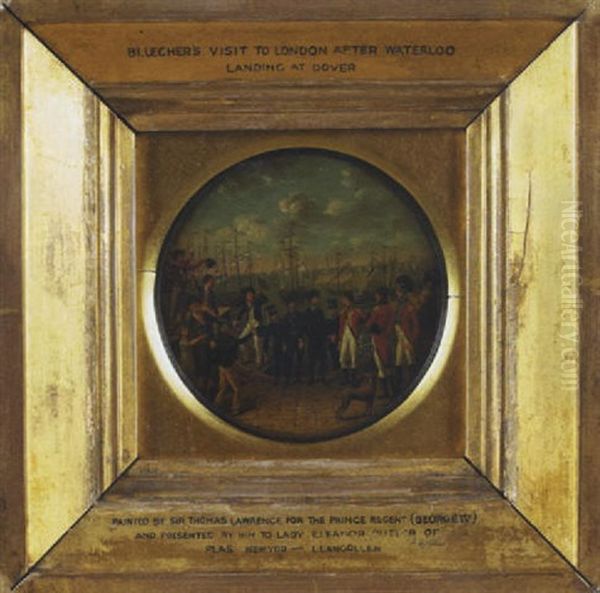 Bluecher's Visit To London After Waterloo: Landing At Dover - view 1