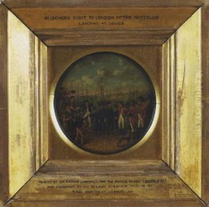 Bluecher's Visit To London After Waterloo: Landing At Dover by Thomas Lawrence