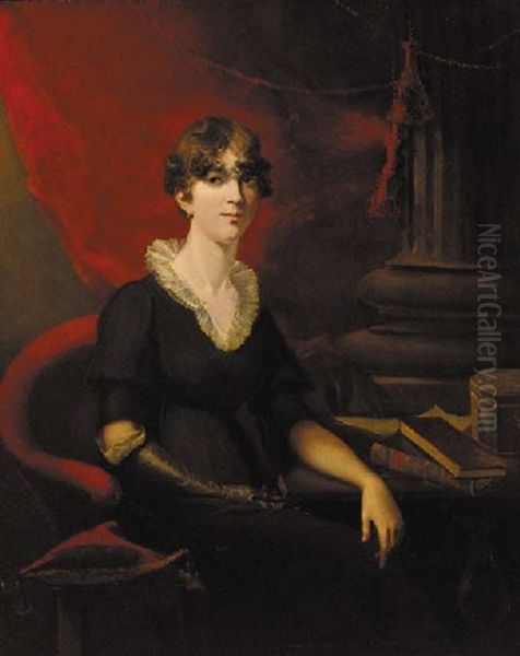 Portrait Of A Lady In A Black Dress - view 1