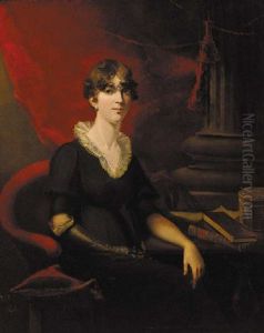 Portrait Of A Lady In A Black Dress by Thomas Lawrence