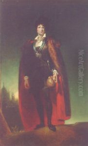 Portrait Of John Philip Kemble As Hamlet With The Skull Of Yorick by Thomas Lawrence