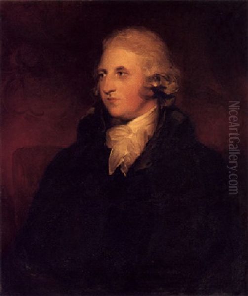 Portrait Of Rev. William Shippen Willes, Of Astrop, Northamptonshire, Wearing A Black Coat With A White Stock - view 1