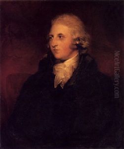 Portrait Of Rev. William Shippen Willes, Of Astrop, Northamptonshire, Wearing A Black Coat With A White Stock by Thomas Lawrence