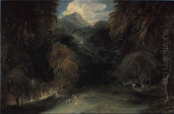 Study From Nature: A View Of Doveland Looking Towards Thorpe Cloud - view 1