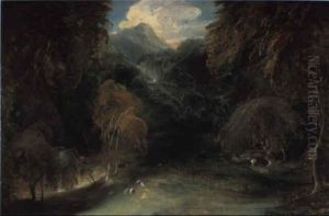 Study From Nature: A View Of Doveland Looking Towards Thorpe Cloud