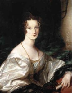 Portrait Einer Jungen Dame In Schulterfreiem Seidenkleid by Thomas Lawrence