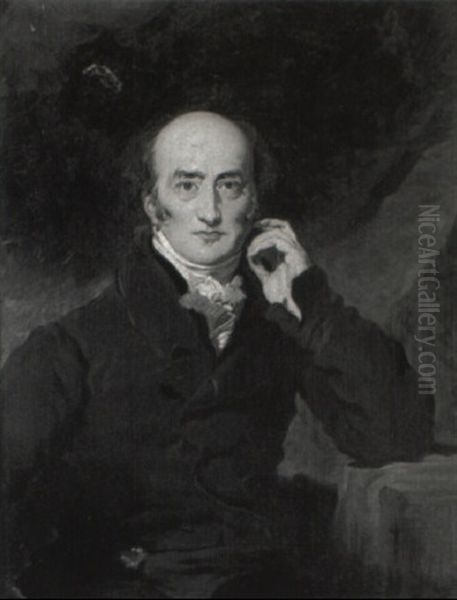 Portrait Of George Canning With His Arm Resting On A Table - view 1