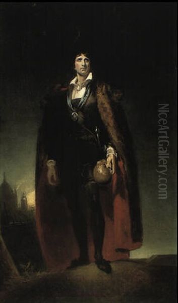 Portrait Of John Kemble As Hamlet Holding A Skull - view 1
