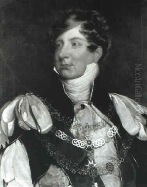 George Iv Wearing Coronation Robes - view 1
