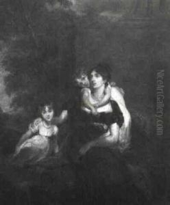Portrait Of Countess Grey And Her Children by Thomas Lawrence