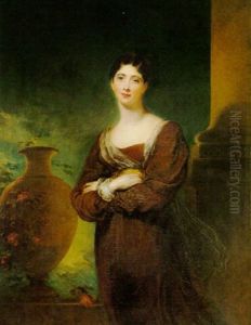 Portrait Of Anastasia-jessye, Mrs Thomas Bonar by Thomas Lawrence