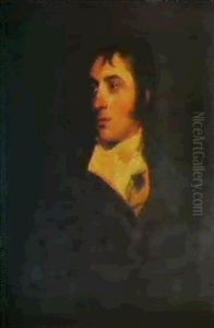 Portrait Of A Gentleman Probably The Hon. William Lamb 2nd  Viscount Melbourne (1779-1848) by Thomas Lawrence