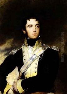 Portrait Of An Officer Of The 11th Light Dragoon by Thomas Lawrence