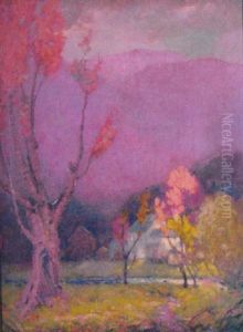 Purple Mountain Landscape by William Hurd Lawrence