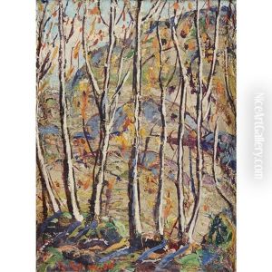 Stripling Birches by Ernest Lawson