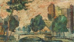New York Central Park Scene by Ernest Lawson